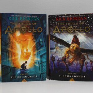 Trials of Apollo Series HC Books 1 & 2 Rick Riordan Hidden Oracle/Dark Prophecy